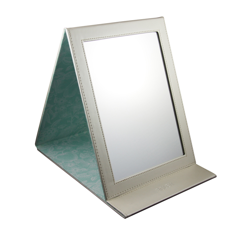 Buy HOT Bolen desktop folding portable mirror cosmetic small mirror leather