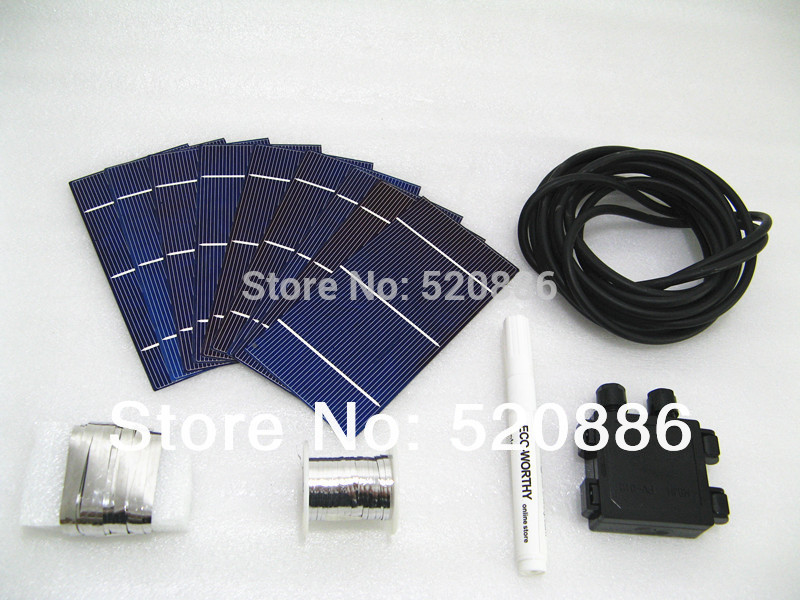 40pcs 3x6 polycrystalline Solar Cells wires lead box flux pen for DIY solar panel free shipping 40pcs 3x6 polycrystalline Solar Cells wires lead box flux pen for DIY solar panel free shipping