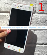 for iphone6 6s/6plus tempered cartoon screen protector film Temper Glass Screen Protector