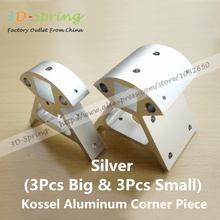 3D Printer Accessories Set Full Metal Kossel Aluminum Alloy Delta Set Big And Small Corner Pieces Aluminum Alloy Base