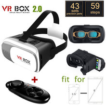 2016 Google cardboard VR BOX II 2.0 Version VR Virtual Reality 3D Glasses For 3.5 – 6.0 inch Smartphone+Bluetooth Controller 1.0