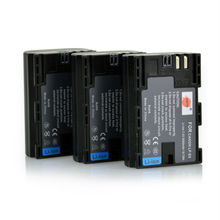 DSTE 3PCS 2600mAh LP-E6 Li-ion Battery For Canon EOS 5D Mark II 5D Mark III 6D 7D 60D 60Da 70D