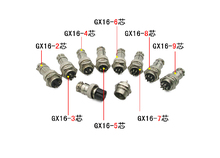 10 sets/kit 9 PIN 16mm GX16-9 Screw Aviation Connector Plug The aviation plug Cable connector Regular plug and socket