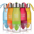 New Arrival 7 Color Plastic Water Bottle Frosted Lemon Juice Drinking Bottle Portable Women Bottle With