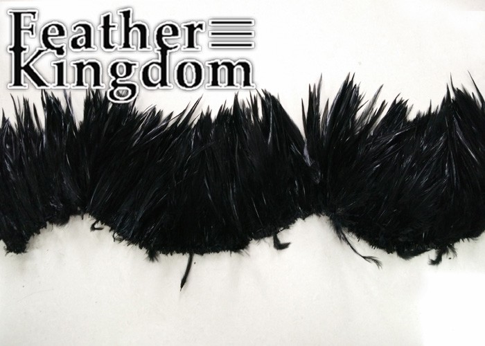 black rooster feather 4-700