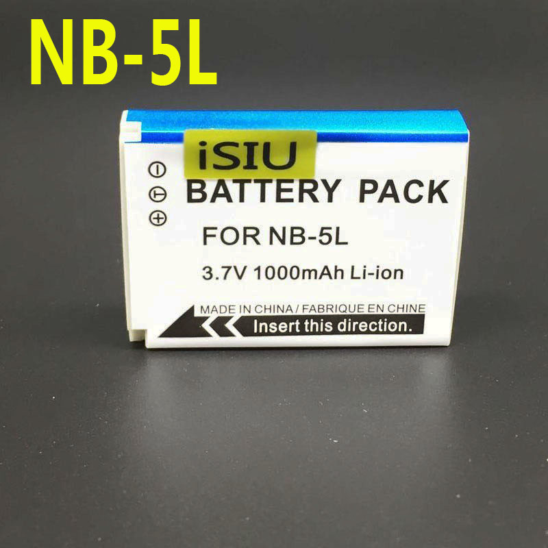 ISIU NB-5L   Canon NB-5L NB5L NB 5L Powershot S100 SX200 SX210 IS SX230 HS SD890  