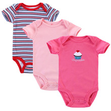 3pcs lot Baby Romper Short Sleeve Cotton Carters Baby Boy Girl Clothes Baby Wear Jumpsuits Clothing