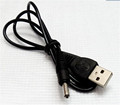 2pcs 5V DC USB Power Cable 3 5 1 35mm USB lights fan watches radiator speakers