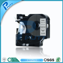 Dymo tape 45010 black on clear 12mm compatible dymo printer