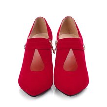 Plus size EU 33 43 fashion sexy PU leather women pumps 2015 new spring ladies high