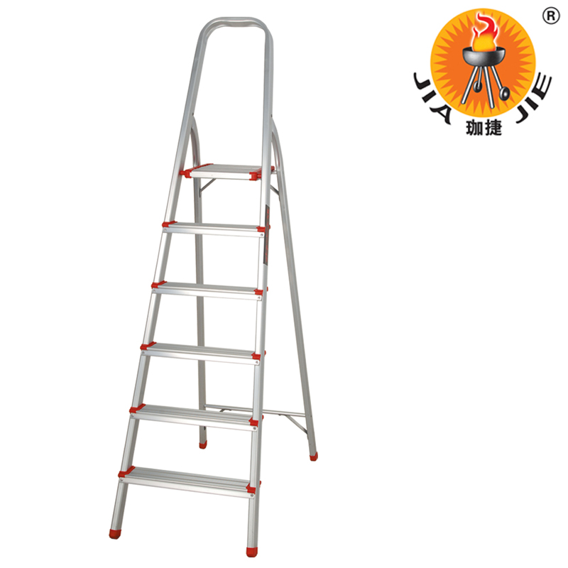 Household six step ladder folding ladder aluminum ladder stairs high
