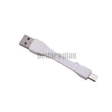 Short Micro USB Charging Sync Data Cable for Samsung HTC Smartphones White