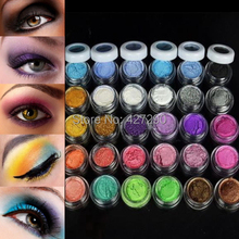 Colorful 30 Colors Eye Shadow Powder Makeup Mineral Eyeshadow brush Pigment