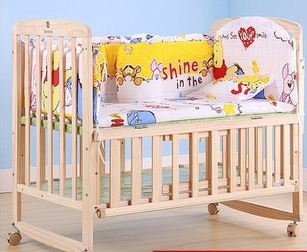 2015 new 5 Pcs/sets baby bedding set cotton curtain crib bumper baby cotton sets baby bed arround bumper