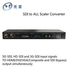 Sdi к скейлер конвертер SD-HD-3G-SDI вход HDMI / DVI / VGA / композитный и SDI ( байпас ) выходные распределители