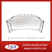 Fashion clear Outside Anti-scratch and Inside Anti-fog Hockey Visor with CE certificate