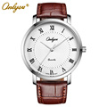 Relogio Masculino Feminino Onlyou Brand Japan Imported Steel Quartz Movement Genuine Leather Watch Men Women Wristwatches