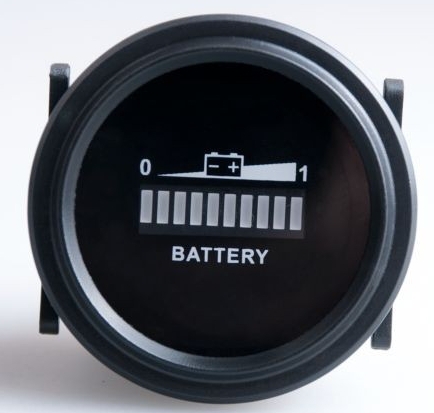 Free shipping RL BI002 Round LED Battery Indicator 12v 24v 36v 48v 72v RV S Golf