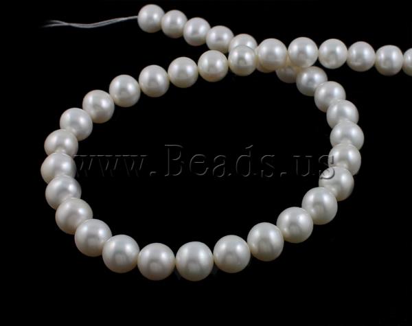 Free shipping!!!Round Cultured Freshwater Pearl Beads,Statement, natural, white, High Replica, 11-12mm, Hole:Approx 0.8mm
