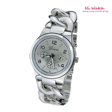 Marca de fábrica superior de la torcedura de la cadena de pulsera fresca ginebra relojes mujeres oro de ginebra del reloj Orologio Donna