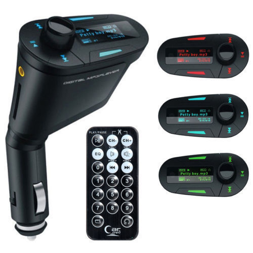 NEW 3 5MM LCD Car Kit Car MP3 music Player Remote Control Wireless FM Transmitter Modulator