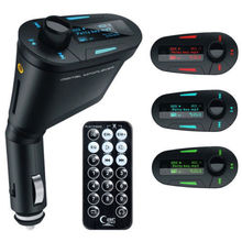 NEW 3.5MM LCD Car Kit Car MP3 music Player Remote Control Wireless FM Transmitter Modulator USB SD MMC LCD U disk