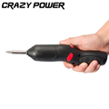 CRAZY POWER 3 6v Electric Cordless Screwdriver chargeable Lithium Battery Electric Screwdriver Drill Household Tool Drill