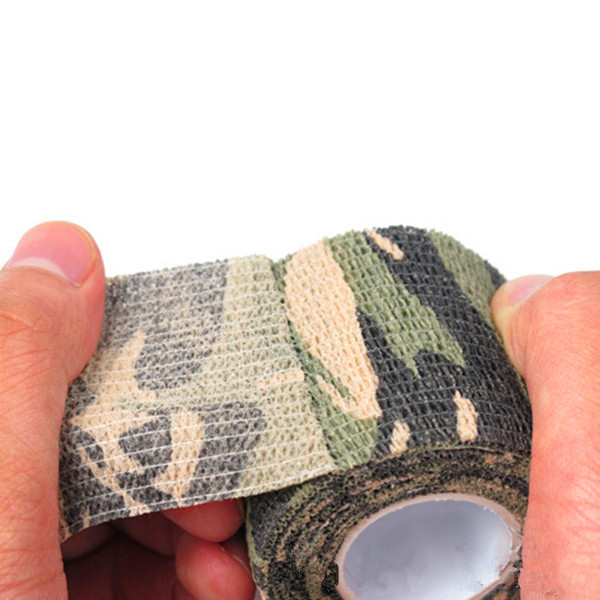 Stretchable Army Bandage Camouflage Tape Gun Rifle Stealth Wrap Desert Shooting Hunting Tactical Tapes 5CMx4 5M