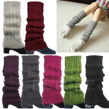 Z101″Korean Women Lady Winter Knitted Crochet Socks Leg Boots Warmer Cover Leggings Free shipping