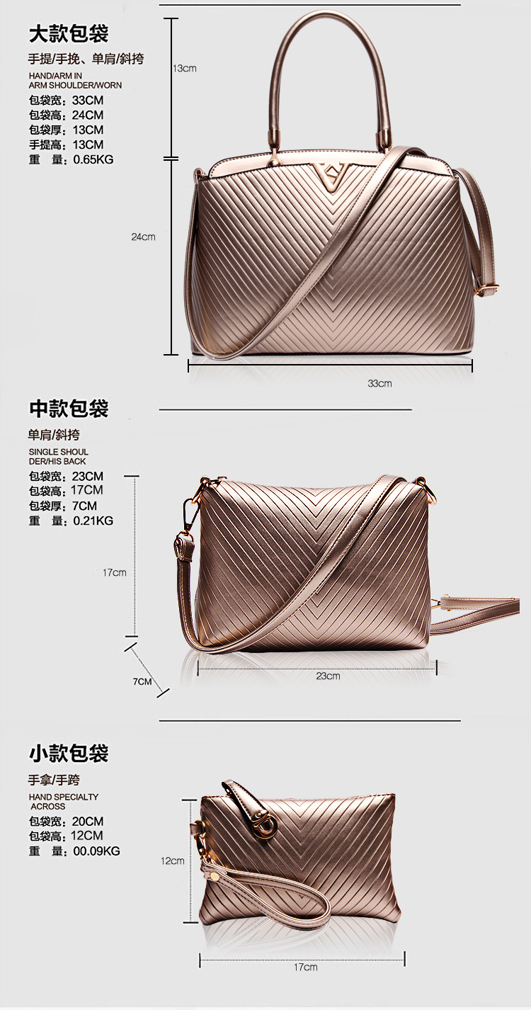 HOT 2015 Fashion Women Genuine Leather Handbags Famous Brand Cowhide