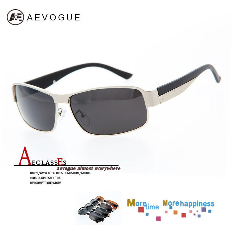 AEVOGUE Free shipping brand Polarized sol sunglasses men Metal frame sun glasses male Al-Mg Alloy Ultralight Blue Coating AE0111