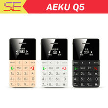 AIEK QMART Q5 M5 Card Mobile Phone 5.5mm Ultra Thin Pocket Mini Phone Quad Band Low Radiation AEKU Q5 Card Cell phone