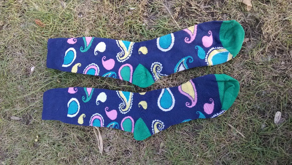 2015 new fashion Jacquard happy socks summer style calcetin running socks socks half male winter men