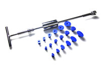 19 pcs Super PDR Tools Kit Paintless Dent Repair Tools Set with Slide Hammer 18pcs Blue Glue Tabs