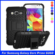 New Hybrid Silicone + Hard Shell Cell Phone Case Cover For Samsung Galaxy Core Prime Lte G360 G360H G360G G360F Case Back Cover