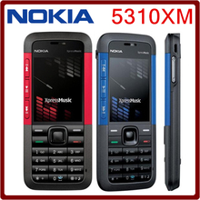 Original Refurbished Unlocked Nokia 5310 XpressMusic cell phone GSM with English or Russia or Arabia keyboard mobile phone