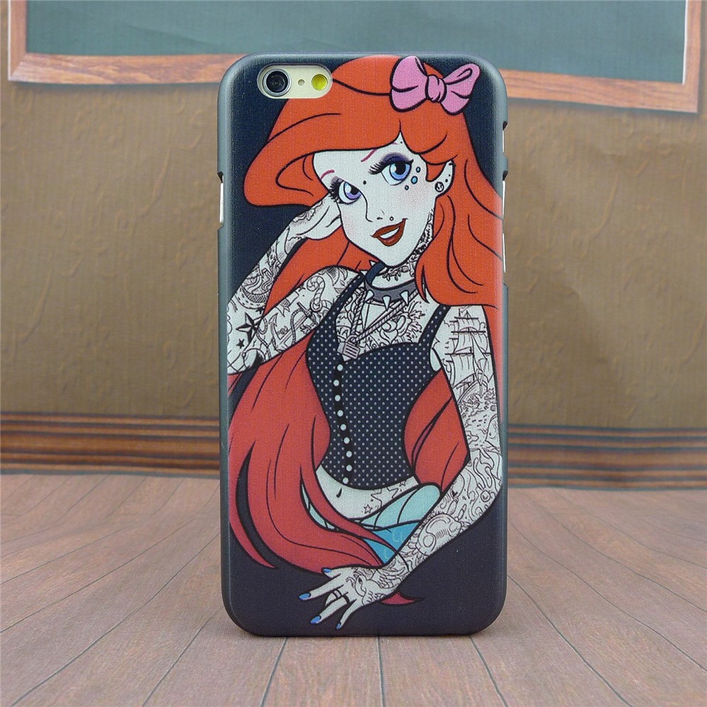 4.7" For Apple i Phone iPhone 6 Case Tattoo Ariel Little Mermaid series Protective Cover Case For iPhone6 Free Shipping 4.7" For Apple i Phone iPhone 6 Case Tattoo Ariel Little Mermaid series Protective Cover Case For iPhone6 Free Shipping