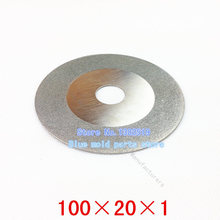 10 / pack, galvanizado diamante discos de corte, usted puede cortar duro y materiales frágiles como cerámica y vidrio. 100 * 20 * 1