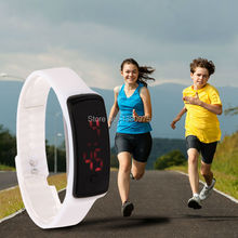 Fashion Sport LED Watches Candy Color Silicone Rubber Touch Screen Digital Watches Waterproof Bracelet Wristwatch