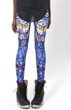 New Arrival Women Galaxy Designed Digital Printed Milk Vintage font b Tartan b font Owl Leggings
