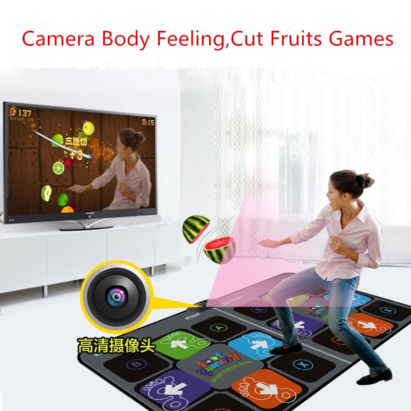 High Sensitivity Sense Game for PC TV for 2 Person Double User Non-Slip Wireless Dancer Step Pads with 2 Remote Controller Dance Mat for Kids Adults