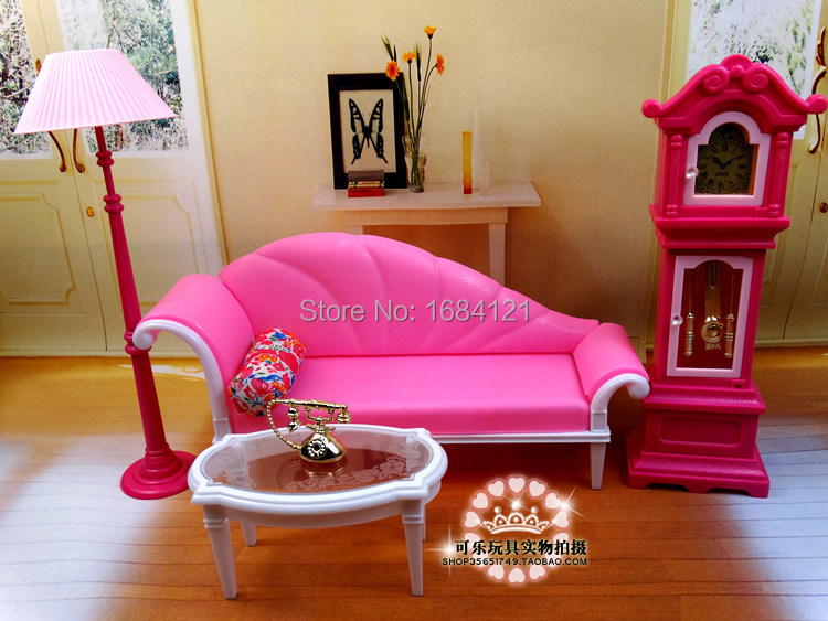 New arrival birthday gift play house doll for children live room furniture for barbie dolls,accessories for barbie