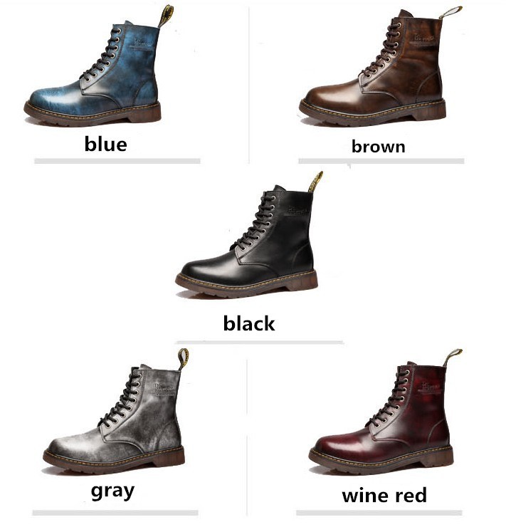 Top Quality Autum Winter Martin Shoes Fashion Waterproof Genuine
