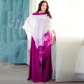 2016 New Arrival Dress Plus Size Half Sleeve Floor Length Casual Style For Woman autumn flower