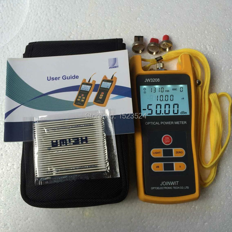 Telecommunication 70 6dBm JW3208A Handheld Optical Power Meter Fiber Optic Tester with FC SC ST LC