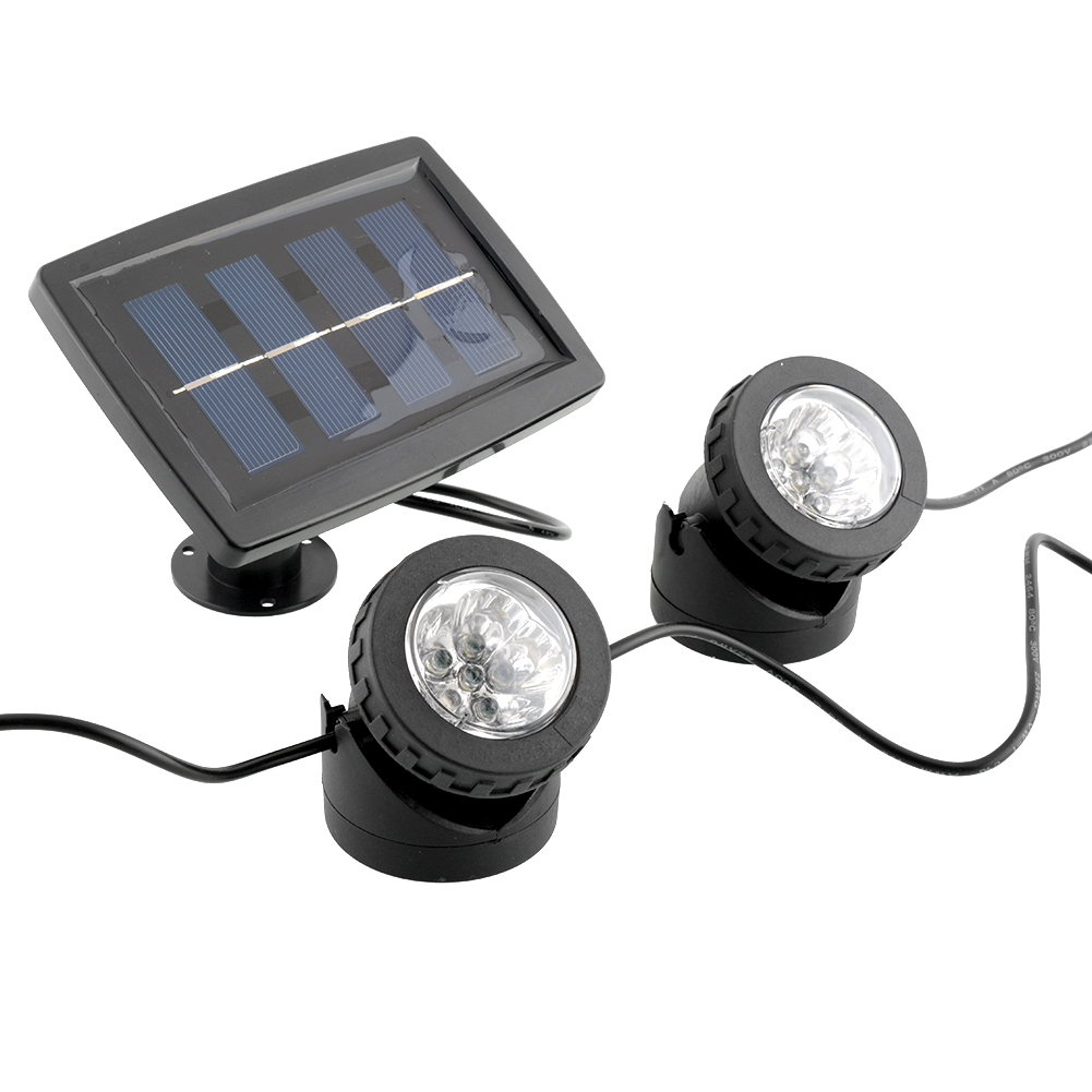 Solar Power Saving Waterproof Garden Yard Pool Practical Efficient Double Lamp Spot Light Durable Spotlight Solar Power Saving Waterproof Garden Yard Pool Practical Efficient Double Lamp Spot Light Durable Spotlight