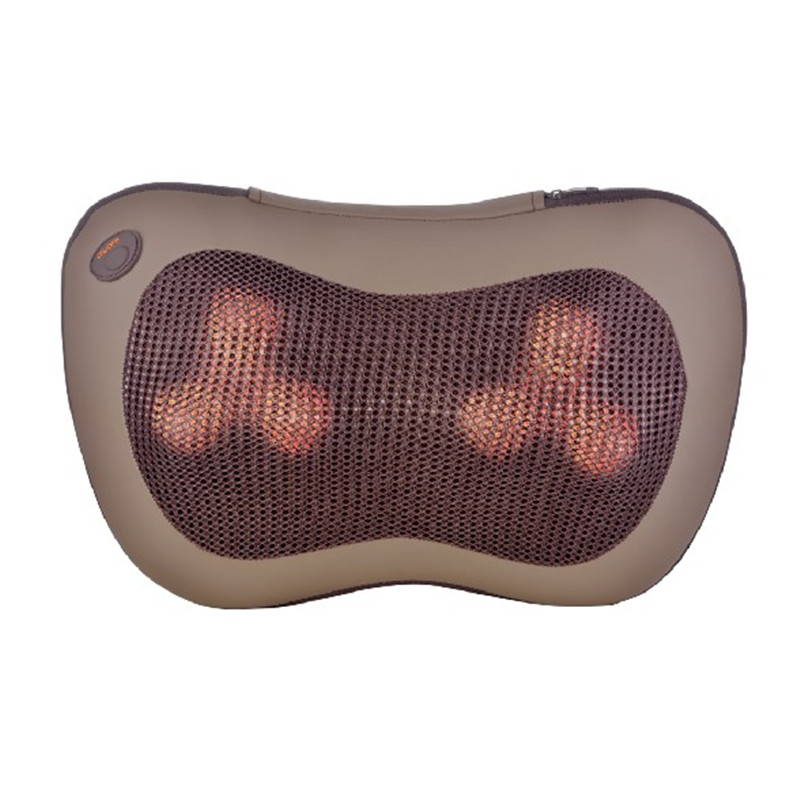 LUYAO electric cervical massage pillow Neck waist back Car home dual-use massager Infrared heating massage machine   cushion