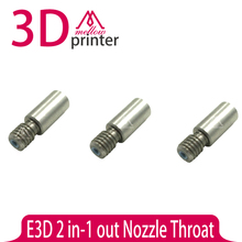 New !!! 2pcs Upgraded For 3D Printer E3D 2 in-1 out Nozzle Throat with Teflon tube 1.75mm Free shipping