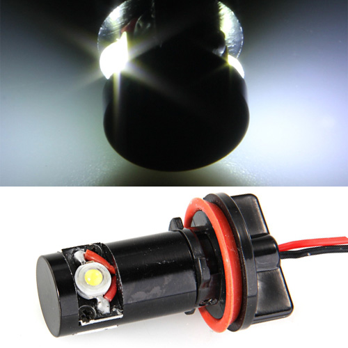 2 Sets Car H8 LED Marker Angel Eye White Light Lamp White 12V 6W for BMW
