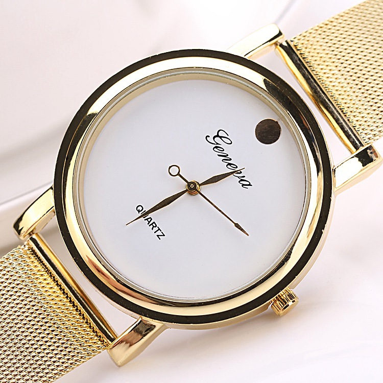 Gold Watch Steel Men Fashion Dress Watches Men Brand Quartz Wristwatch Women Quartz Wristwatch 2 Color